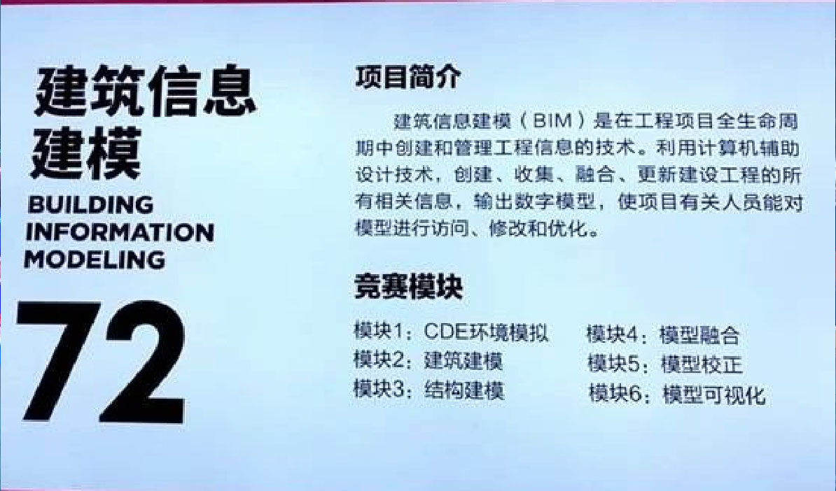 建筑信息建模 (BIM)(世界技能大赛建筑信息建模)
