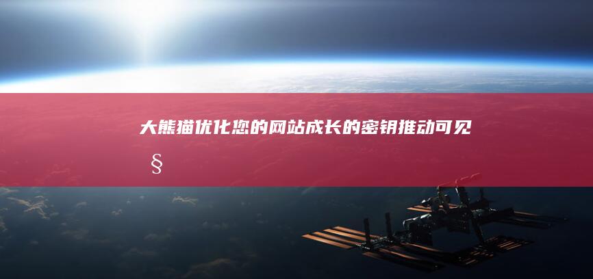 大熊猫优化：您的网站成长的密钥——推动可见性、流量和转化 (大熊猫绩优)