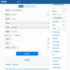 房贷计算器