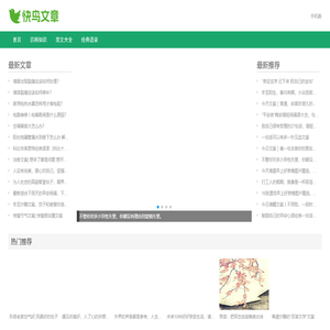 快鸟文章网