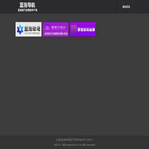 蓝泡软件导航