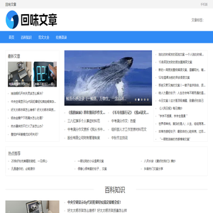 回味文章