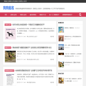 狗狗起名