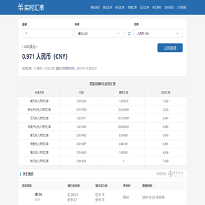 实时汇率网